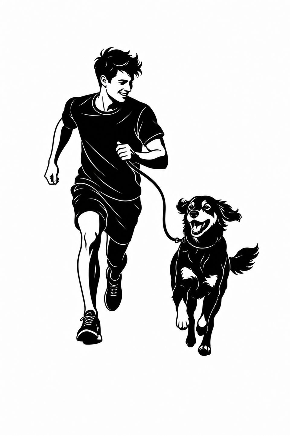 Course avec le chien