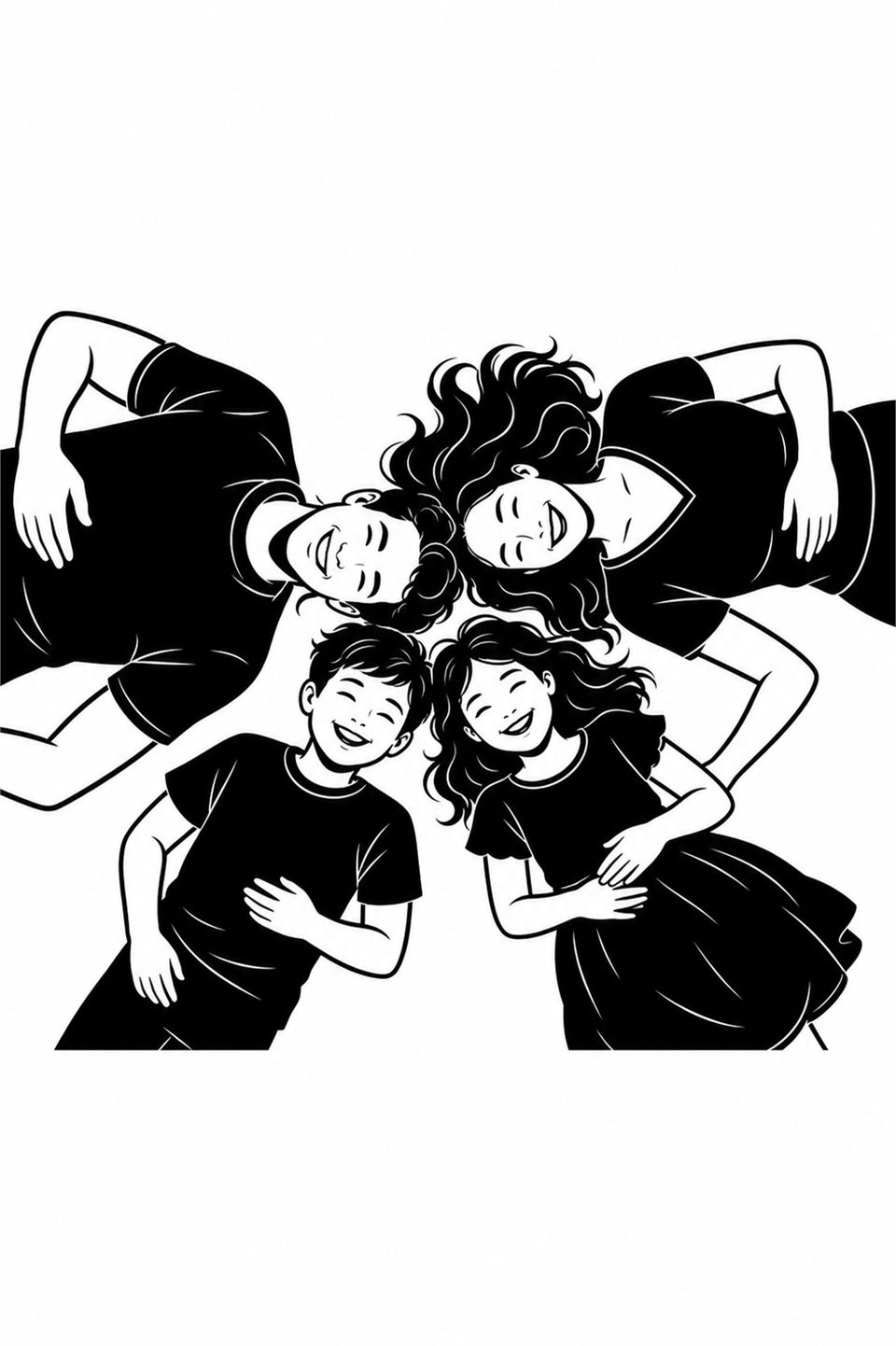 Famille en cercle